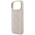 Калъф за iPhone 17 Pro Max - Guess - Hardcase 4G Stripe MagSafe (GUHMP17XPG4SEMCP) - Розов