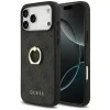 Калъф за iPhone 17 Pro Max - Guess - Hardcase 4G с пръстен-стойка (GUHCP17X4GMRGR) - Черен
