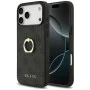 Калъф за iPhone 17 Pro Max - Guess - Hardcase 4G с пръстен-стойка (GUHCP17X4GMRGR) - Черен