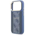 Калъф за iPhone 17 Pro - Guess - Hardcase 4G Stripe MagSafe (GUHMP17LPG4SEMCB) - Син