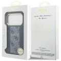 Калъф за iPhone 17 Pro - Guess - Hardcase 4G Stripe MagSafe (GUHMP17LPG4SEMCB) - Син