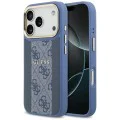 Калъф за iPhone 17 Pro - Guess - Hardcase 4G Stripe MagSafe (GUHMP17LPG4SEMCB) - Син