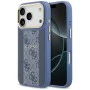 Калъф за iPhone 17 Pro - Guess - Hardcase 4G Stripe MagSafe (GUHMP17LPG4SEMCB) - Син