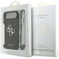 Калъф за iPhone 17 Air - Guess - Hardcase 4G Classic Logo с каишка (GUHCP17MP4GMGSK) - Черен