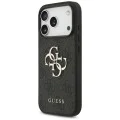 Калъф за iPhone 17 Pro - Guess - Hardcase 4G Classic Logo с каишка (GUHCP17LP4GMGSK) - Черен
