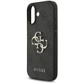 Калъф за iPhone 17 - Guess - Hardcase 4G Classic Logo с каишка (GUHCP17SP4GMGSK) - Черен