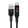 Acefast - Кабел за данни (C7-04) - USB към Type-C, бързо зареждане, 3A, оплетен найлон, 25 000 извивки, 1,2 м - Черен