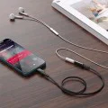 Acefast - Адаптер за аудио кабел (C1-05) - Lightning към Jack 3.5 мм женски, Apple Hi-Fi, декодиране на HD музика, MFi, 0.18 м - Черен