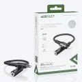 Acefast - Адаптер за аудио кабел (C1-05) - Lightning към Jack 3.5 мм женски, Apple Hi-Fi, декодиране на HD музика, MFi, 0.18 м - Черен