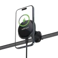 Acefast - Стойка за кола с безжично зареждане (D31) - за iPhone, MagSafe, регулируема на 360°, за вентилационен отвор, 12V/2A, 15W - Черна