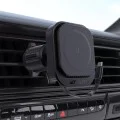 Acefast - Държач за кола с безжично зареждане (D32) - за iPhone, MagSafe, прибиращ се кабел, за вентилационен отвор, USB-C, 85 см - Черен
