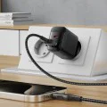 Acefast - Зарядно за стена (A106) - GaN, Бързо зареждане, Type-C, USB, 45W, 3A, Smart Chip - Черно