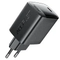 Acefast - Зарядно за стена (A112) - Бързо зареждане, GaN технология, Type-C, 45W, 3A, Smart Chip - Черно
