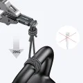 Acefast - Кабел за данни (C1-02) - USB към Lightning, 2.4A, бързо зареждане, MFi сертификат, найлонова оплетка, 1.2 м - Черен