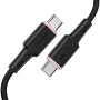 Acefast - Кабел за данни (C2-03) - Type-C към Type-C, 60W, 3A, Бързо зареждане, 1.2 м - Черен