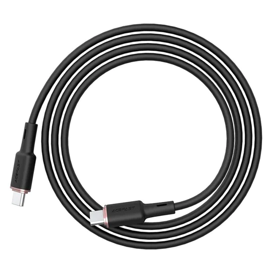 Acefast - Кабел за данни (C2-03) - Type-C към Type-C, 60W, 3A, Бързо зареждане, 1.2 м - Черен