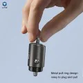 Зарядно за кола - Lito (IN-C03) - 1x USB, 1x Type-C, 60W, бързо зареждане, ултра-мини & елегантен дизайн, универсално - Gunmetal