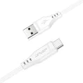Acefast - Кабел за данни (C3-03) - USB към Type-C, 60W, 3A, Бързо зареждане, 1.2 м - Бял