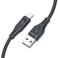 Acefast - Кабел за данни (C3-03) - USB към Type-C, 60W, 3A, Бързо зареждане, 1.2 м - Бял
