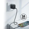 Acefast - Кабел за данни (C3-03) - USB към Type-C, 60W, 3A, Бързо зареждане, 1.2 м - Бял