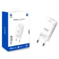 Lito - Зарядно за стена (LC11) - Изход тип C, PD30W, GaN, Защита в реално време, EU щепсел - Бяло