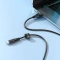 Acefast - Кабел за данни (C3-03) - USB към Type-C, 60W, 3A, Бързо зареждане, 1.2 м - Черен