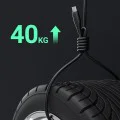 Acefast - Кабел за данни (C3-03) - USB към Type-C, 60W, 3A, Бързо зареждане, 1.2 м - Черен
