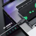 Acefast - Кабел за данни (C3-03) - USB към Type-C, 60W, 3A, Бързо зареждане, 1.2 м - Черен