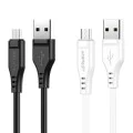 Acefast - Кабел за данни (C3-09) - USB към Micro-USB, 2.4A, 480Mbps, 1.2 м - Черен