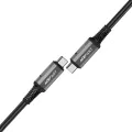 Acefast - Кабел за данни (C1-09) - SuperCharge, Аудио-Видео, USB-C към USB-C, 40Gbps, 4K, 5A, 240W, PD3.1, USB4, 1m - Сив / Черен