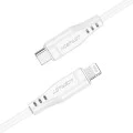 Acefast - Кабел за данни (C3-01) - Type-C към Lightning, 30W, 3A, бързо зареждане, 1.2 м - Бял