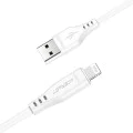 Acefast - Кабел за данни (C3-02) - USB към Lightning, 2.4A, 480Mbps, MFi сертификация, 1.2 м - Черен
