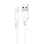 Acefast - Кабел за данни (C3-02) - USB към Lightning, 2.4A, 480Mbps, MFi сертификат, 1.2 м - Бял