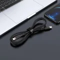 Acefast - Кабел за данни (C2-01) - Type-C към Lightning, 30W, 3A, бързо зареждане, MFi сертификация, 1.2 м - Черен
