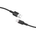Acefast - Кабел за данни (C2-04) - USB към Type-C, бързо зареждане, 3A, 1.2 м - Черен