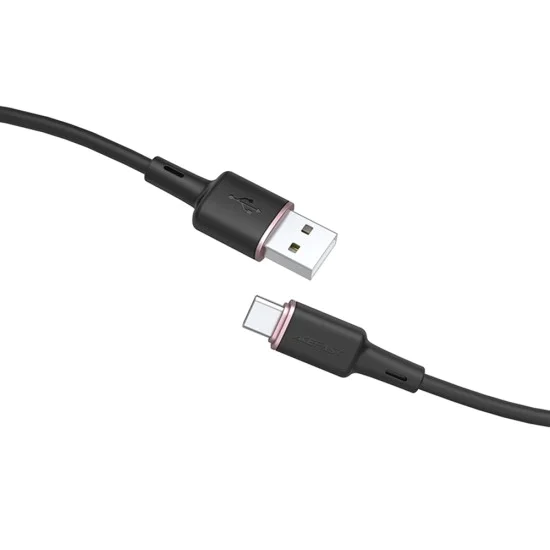 Acefast - Кабел за данни (C2-04) - USB към Type-C, бързо зареждане, 3A, 1.2 м - Черен