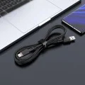 Acefast - Кабел за данни (C2-04) - USB към Type-C, бързо зареждане, 3A, 1.2 м - Черен