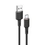 Acefast - Кабел за данни (C2-04) - USB към Type-C, бързо зареждане, 3A, 1.2 м - Черен