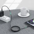 Acefast - Кабел за данни (C3-01) - Type-C към Lightning, 30W, 3A, Бързо зареждане, 1.2 м - Черен