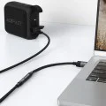 Аудио адаптер (J13) - Acefast - USB (мъжко) към Jack 3.5мм (женско), Hi-Fi звук, без забавяне, 15см - Черно