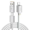 Lito - Магнитен кабел за данни 4 в 1 (LD21) - 5A висок ток, 100W бързо зареждане, магнитен дизайн, вграден смарт чип - бял