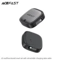 Acefast - Кабел за данни (J3) - Комплект за пътуване с прибиращ се кабел 2x USB-C, USB, Lightning, Micro-USB, TF, 60W, 3A, 0.95 м - Черен
