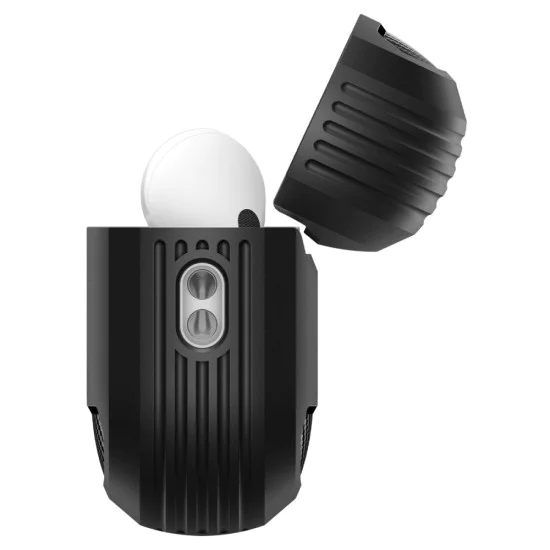 Калъф за Apple AirPods Pro 3 – Spigen Rugged Armor – Матово черен