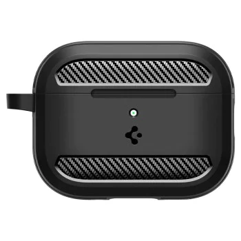 Калъф за Apple AirPods Pro 3 – Spigen Rugged Armor – Матово черен