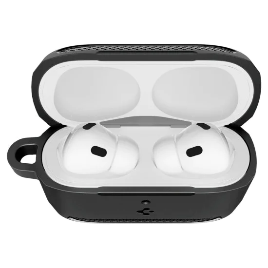 Калъф за Apple AirPods Pro 3 – Spigen Rugged Armor – Матово черен