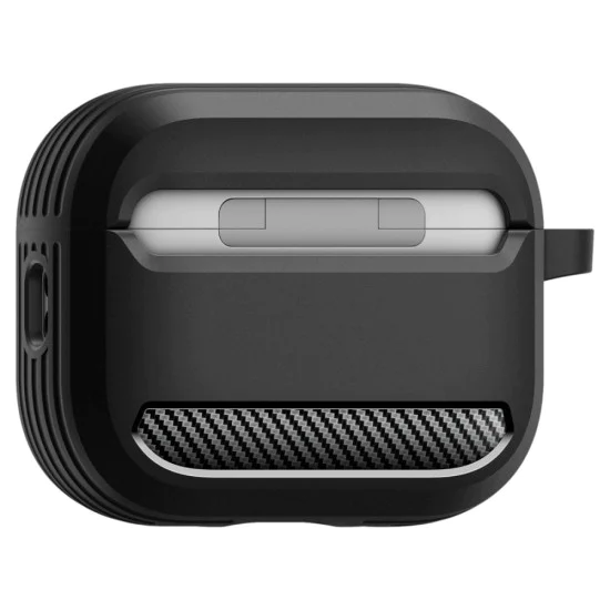 Калъф за Apple AirPods Pro 3 – Spigen Rugged Armor – Матово черен
