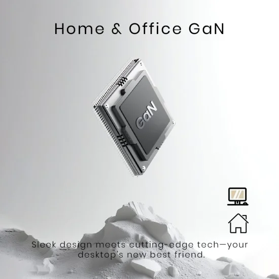 Зарядно - Lito - (LC15T) - с включен кабел Type-C, Type-C, USB изход, PD20W, GaN, PC Fireproof, EU Plug - Черен