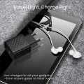 Зарядно - Lito - (LC15L) - с включен Lightning кабел, Type-C, USB изход, PD20W, GaN, PC Fireproof, EU Plug - Черен
