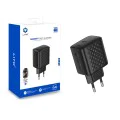 Зарядно - Lito - (LC13) - Type-C, PD20W, GaN, PC Fireproof, EU Plug - Черен