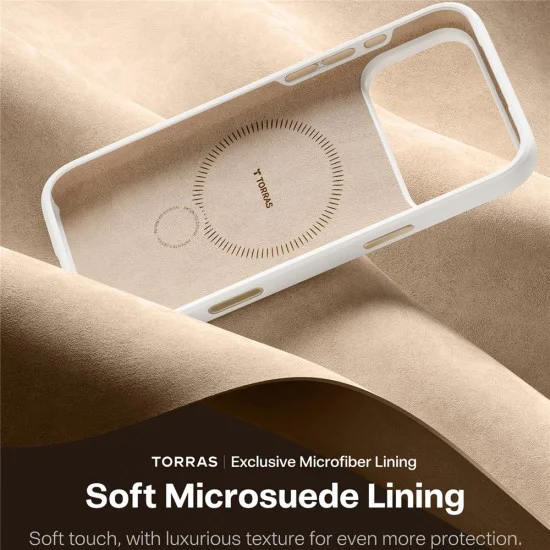 Калъф за iPhone 17 Pro - Torras - QPRO Silicone Series - Бял